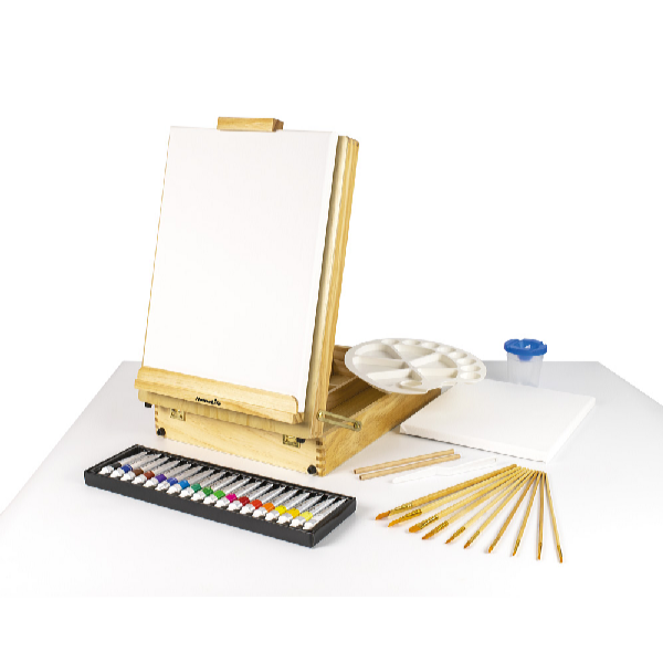 Kids World Stolný maliarsky stojan v kufríku