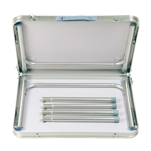 Garden King Kempingový skladací stolík 90 x 72 x 60 cm, sivý