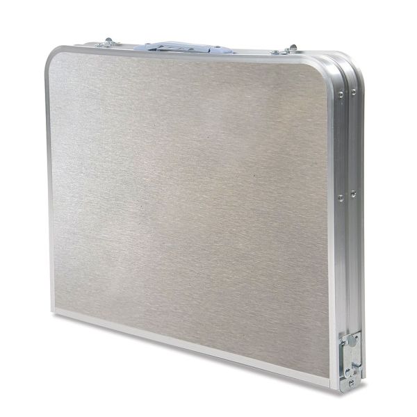 Garden King Kempingový skladací stolík 90 x 72 x 60 cm, sivý