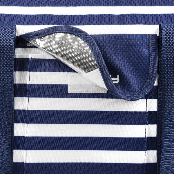 Spokey Plážová taška SAN REMO 52 x 20 x 40 cm, pruhy námornícka modrá