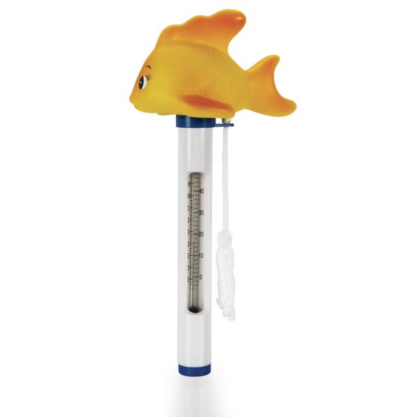 Clean Pool Bazénový plávajúci teplomer zlatá rybka