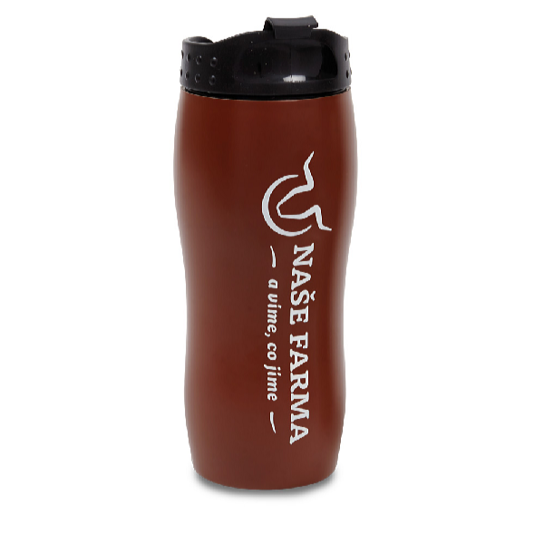 De Gusto Termohrnček 350 ml hnedý