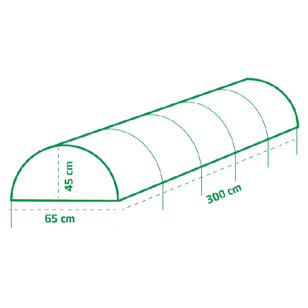 Garden King Záhradný tunel 500 x 40 x 60 cm