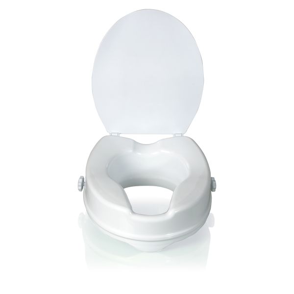 HomeLife Zvýšené sedadlo na WC s poklopom BT430